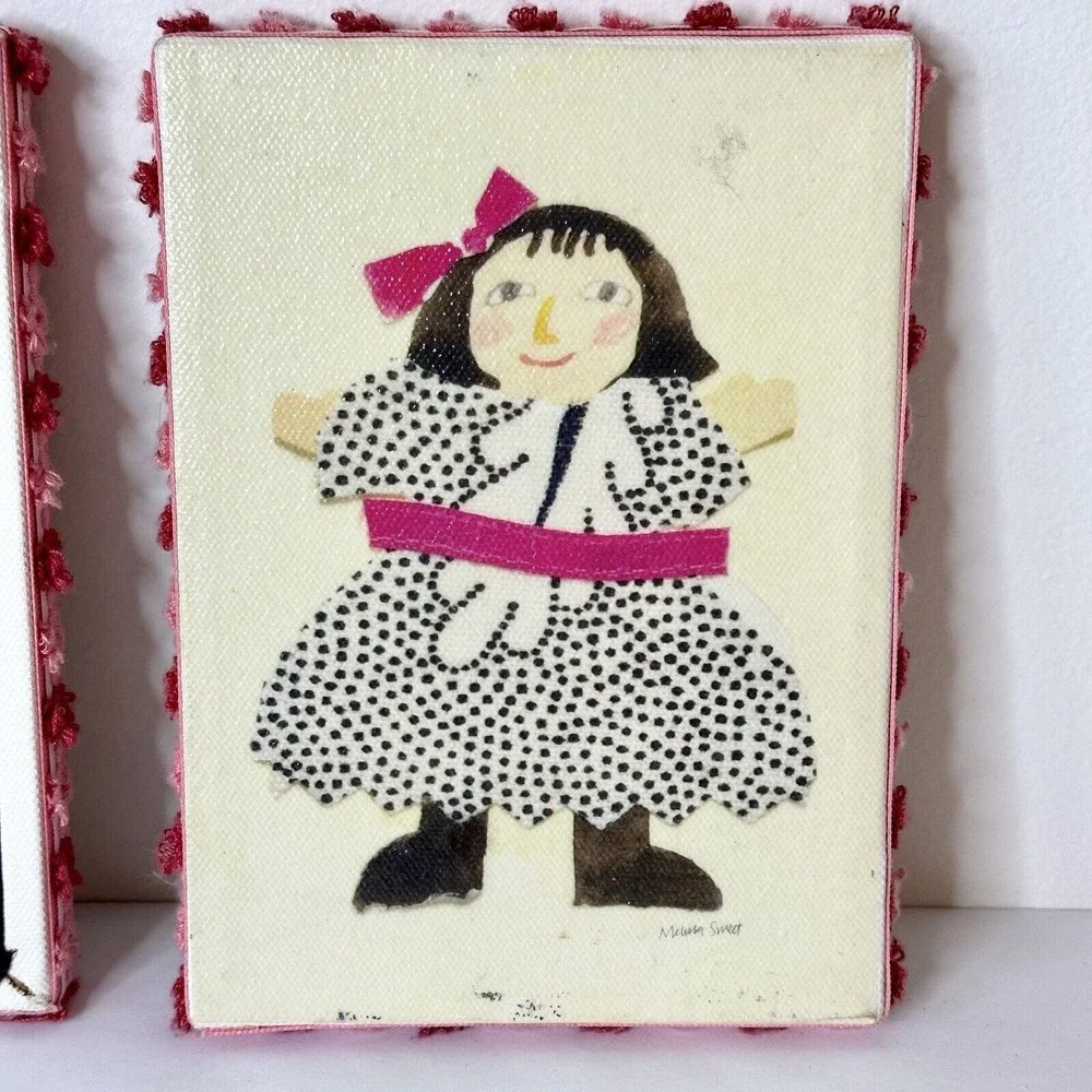 lot‎ of 2 Oopsy Daisy kids 5x7” art work By Melissa Sweet Wall Decor